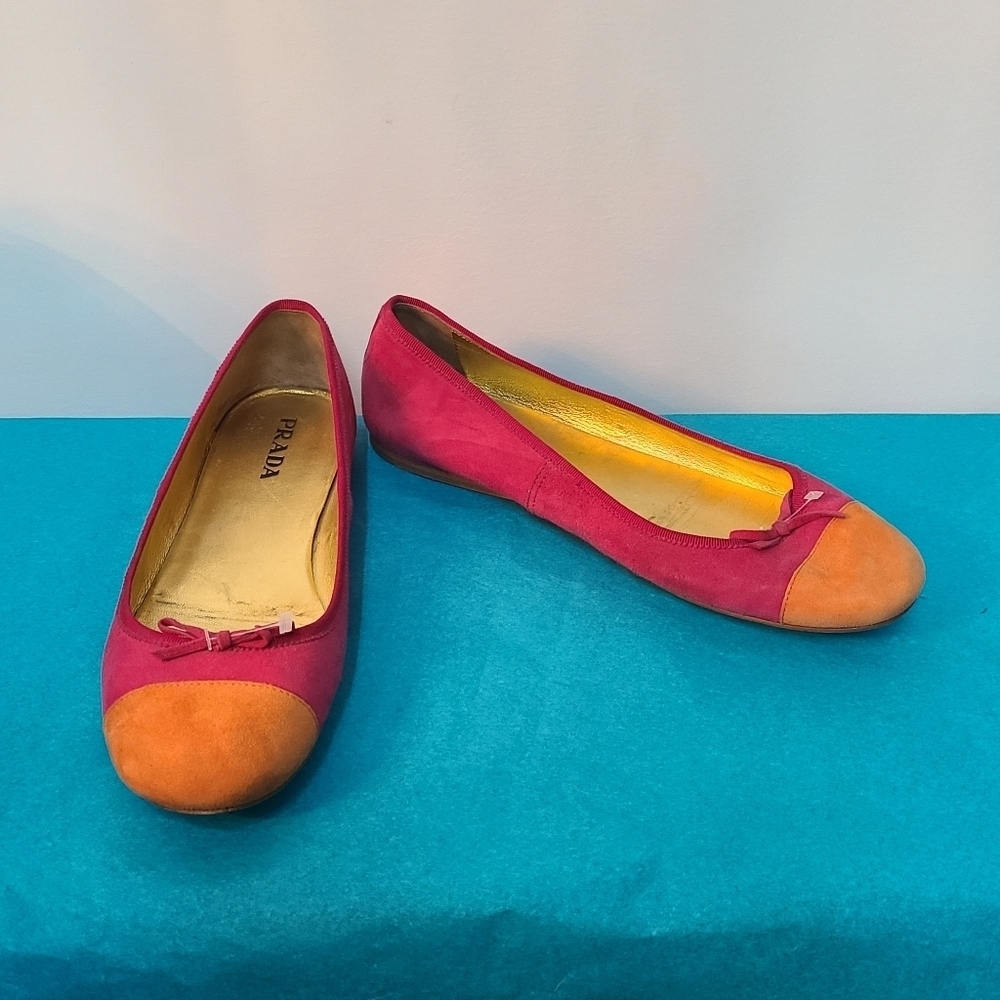 Prada Leather Ballet Flats